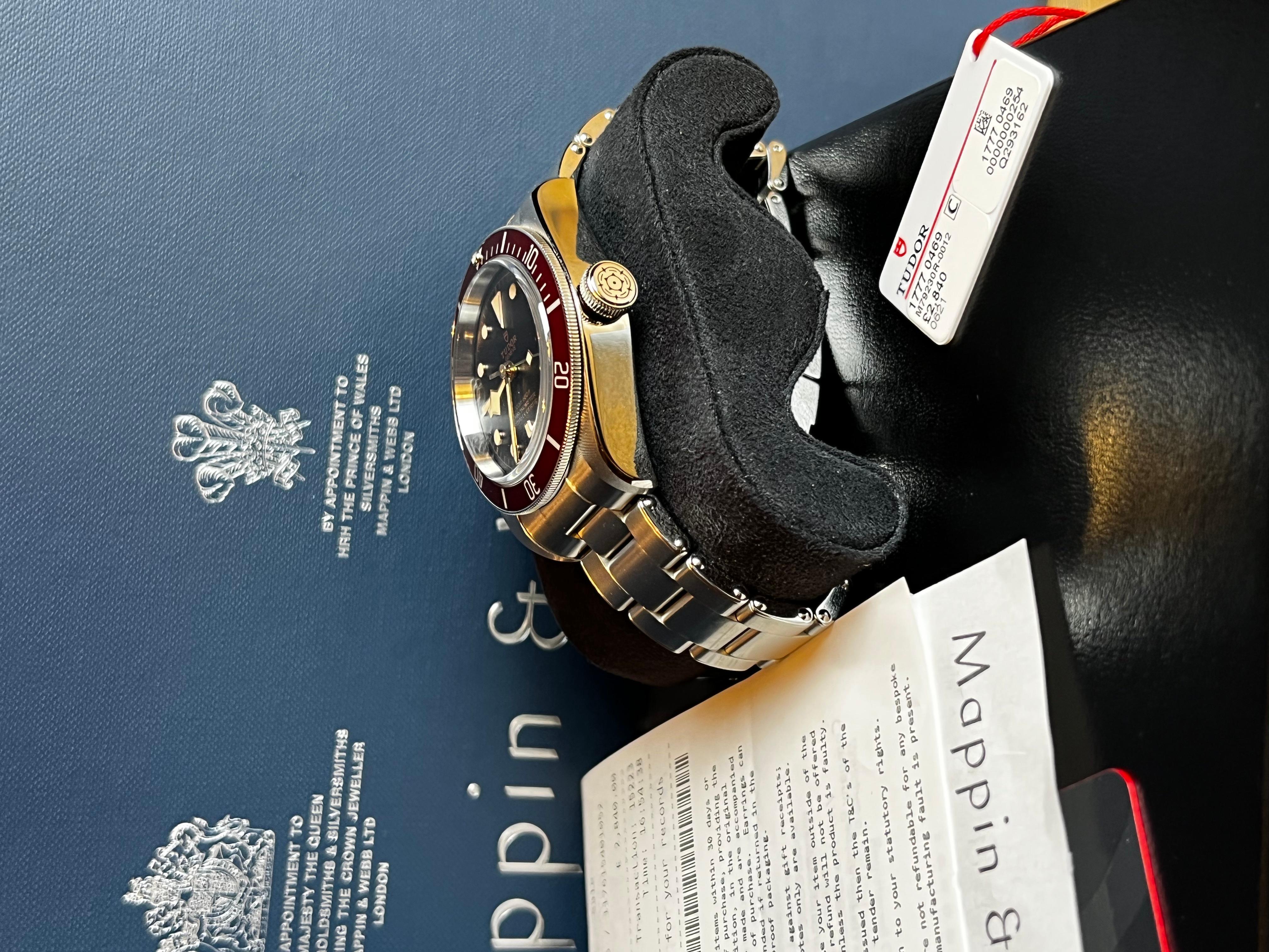 Brand New Tudor Black Bay Supplied by Mappin & Webb For Sale 1