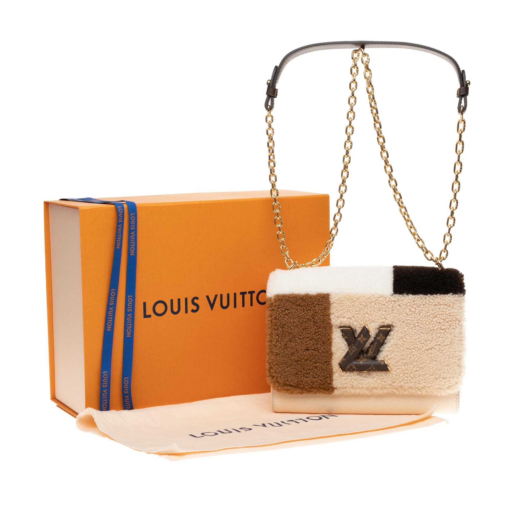 BRAND NEW ultra Limited Edition Louis Vuitton Twist Teddy Fleece MM handbag 6