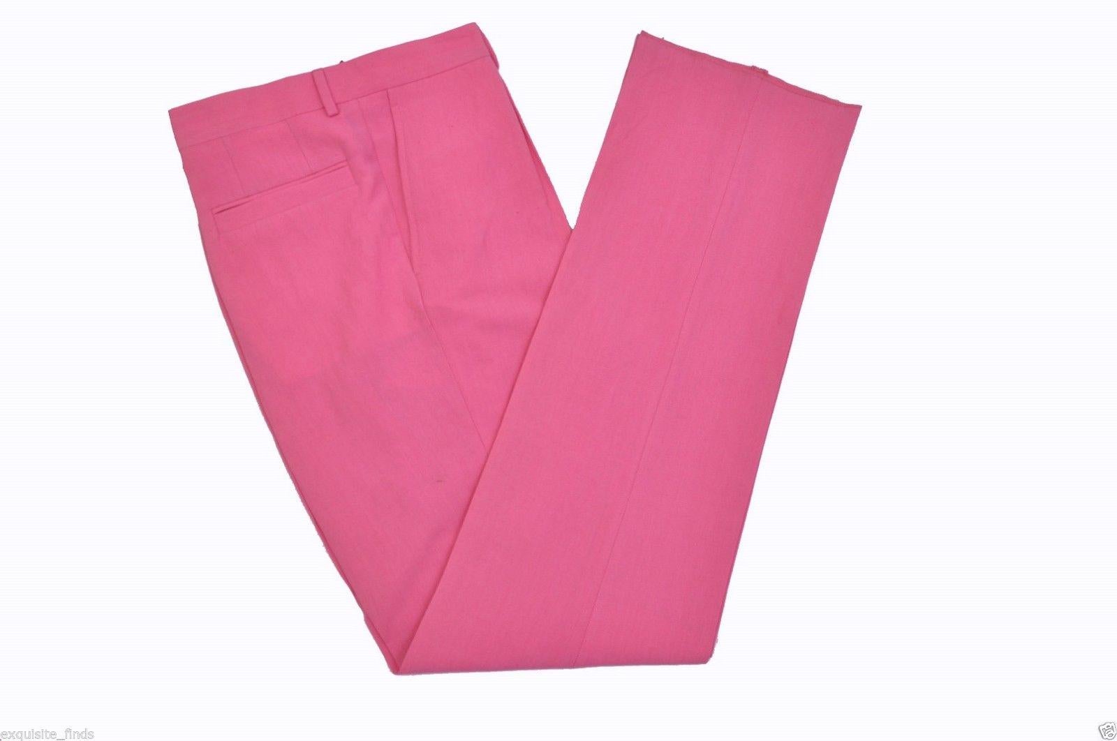 Pink BRAND NEW VERSACE TAILOR MADE PINK LINEN SUIT for MEN