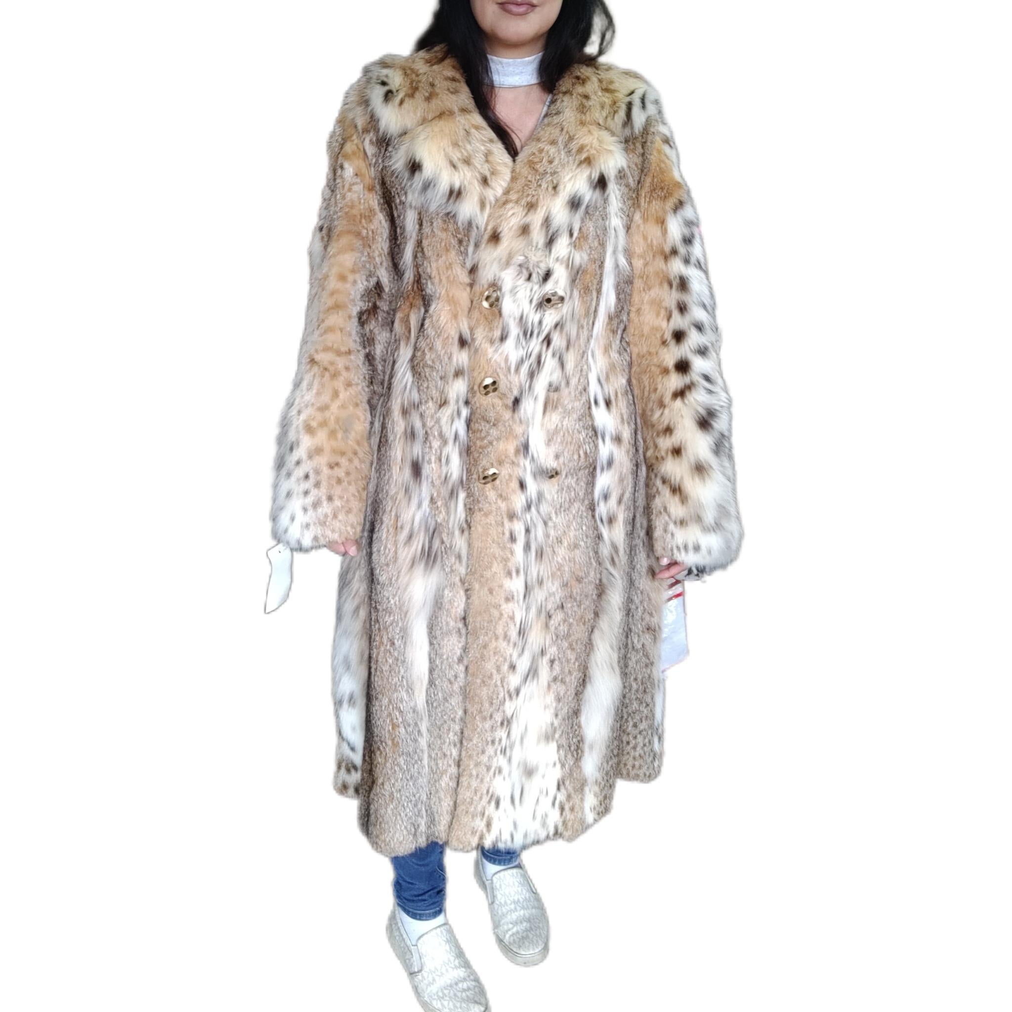 Brand new Vintage lynx fur coat size 4-6 1