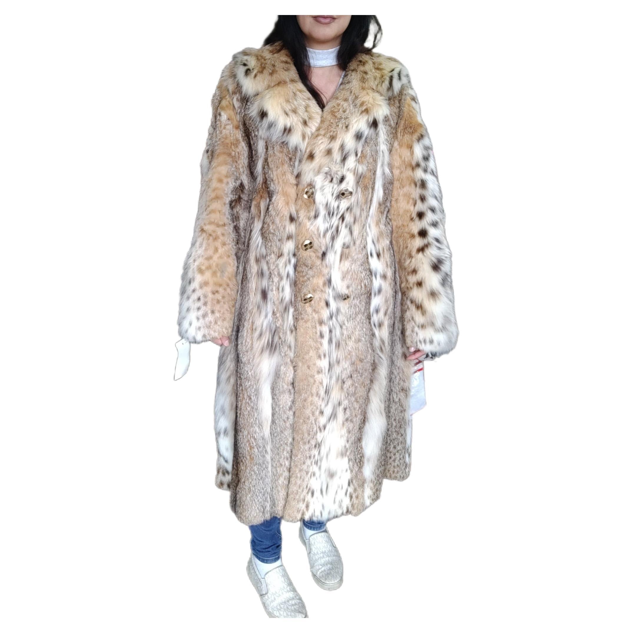 Brand new Vintage lynx fur coat size 4-6