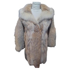 Manteau en fourrure lynx vintage neuf, taille 6-8, avec étiquette, 7999 $