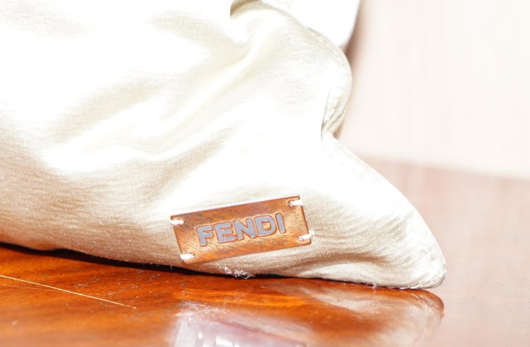 Brand New with Tags Fendi Swarovski Crystal Casa Italy Sofa Cushion Large Size at 1stDibs