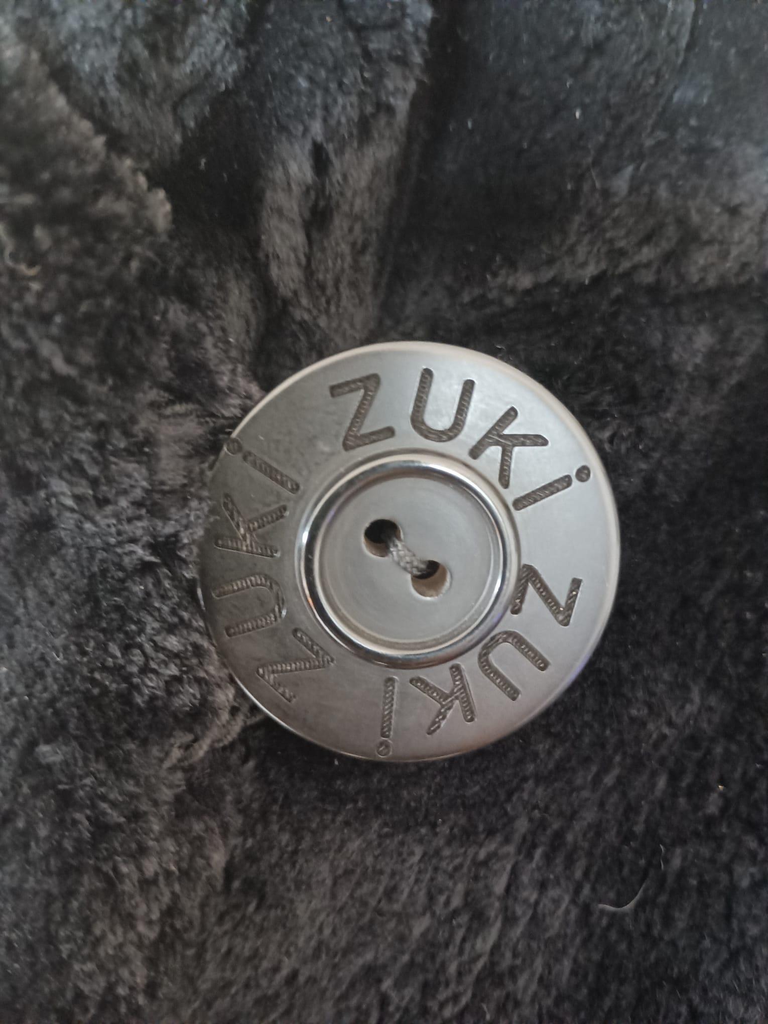 Brand New Zuki Sheared Beaver Fur Coat with Fur Trim (Size 14) For Sale 11