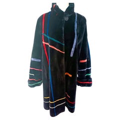 Nuovo di zecca il cappotto di pelliccia di castoro tosato di Zuki con finiture in pelliccia (taglia 14)