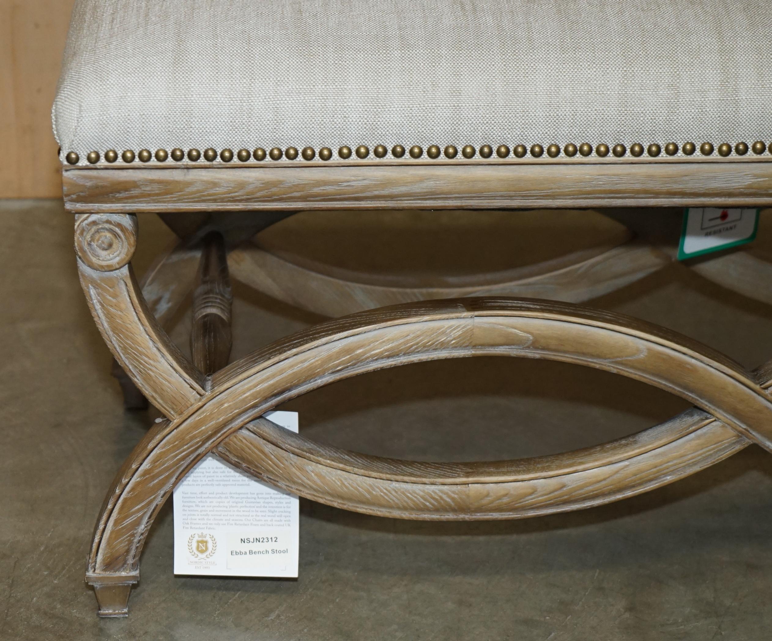 Hand-Crafted BRAND REGENCY STYLE WiNDOW BENCH DRESSING TABLE DOUBLE PIANO STOOL For Sale