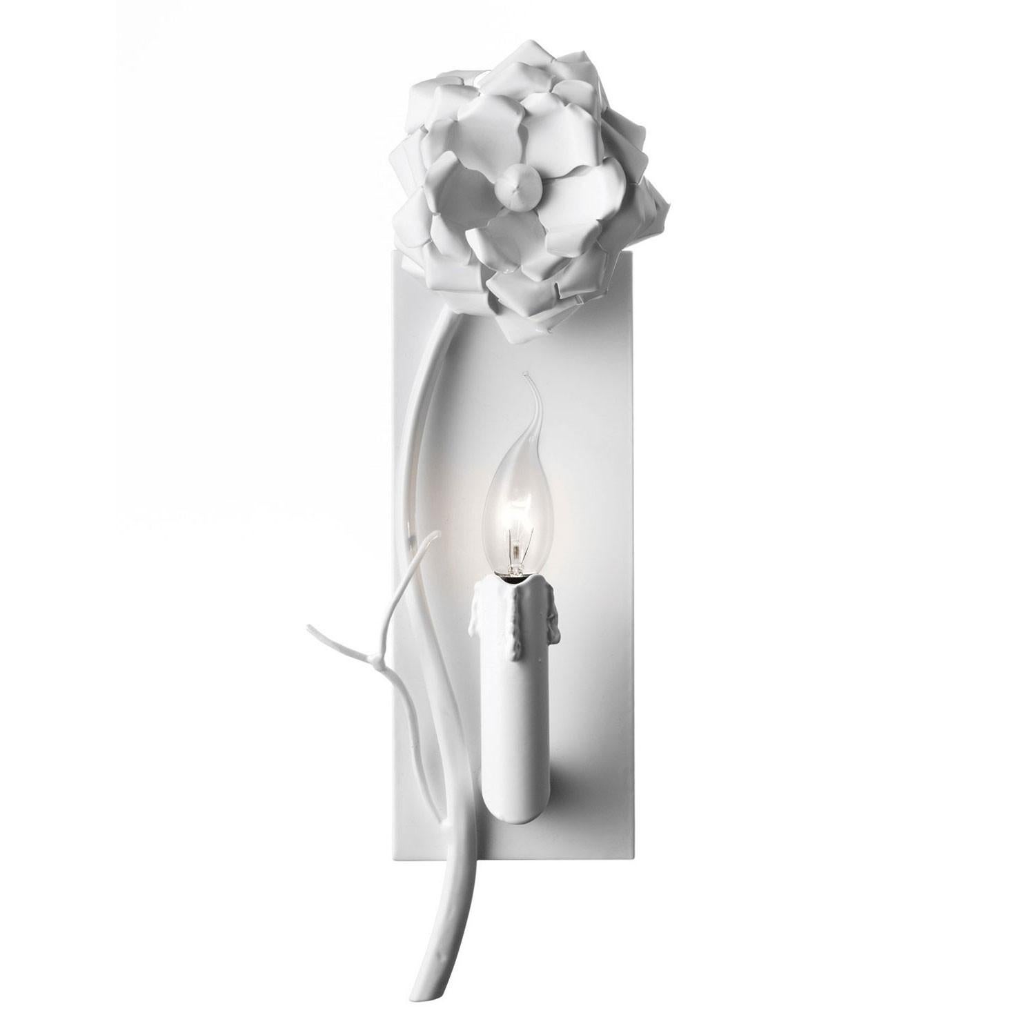 Post-Modern Brand van Egmond Love You Love You Not Sconce Wall Lamp White Rose Minimal 