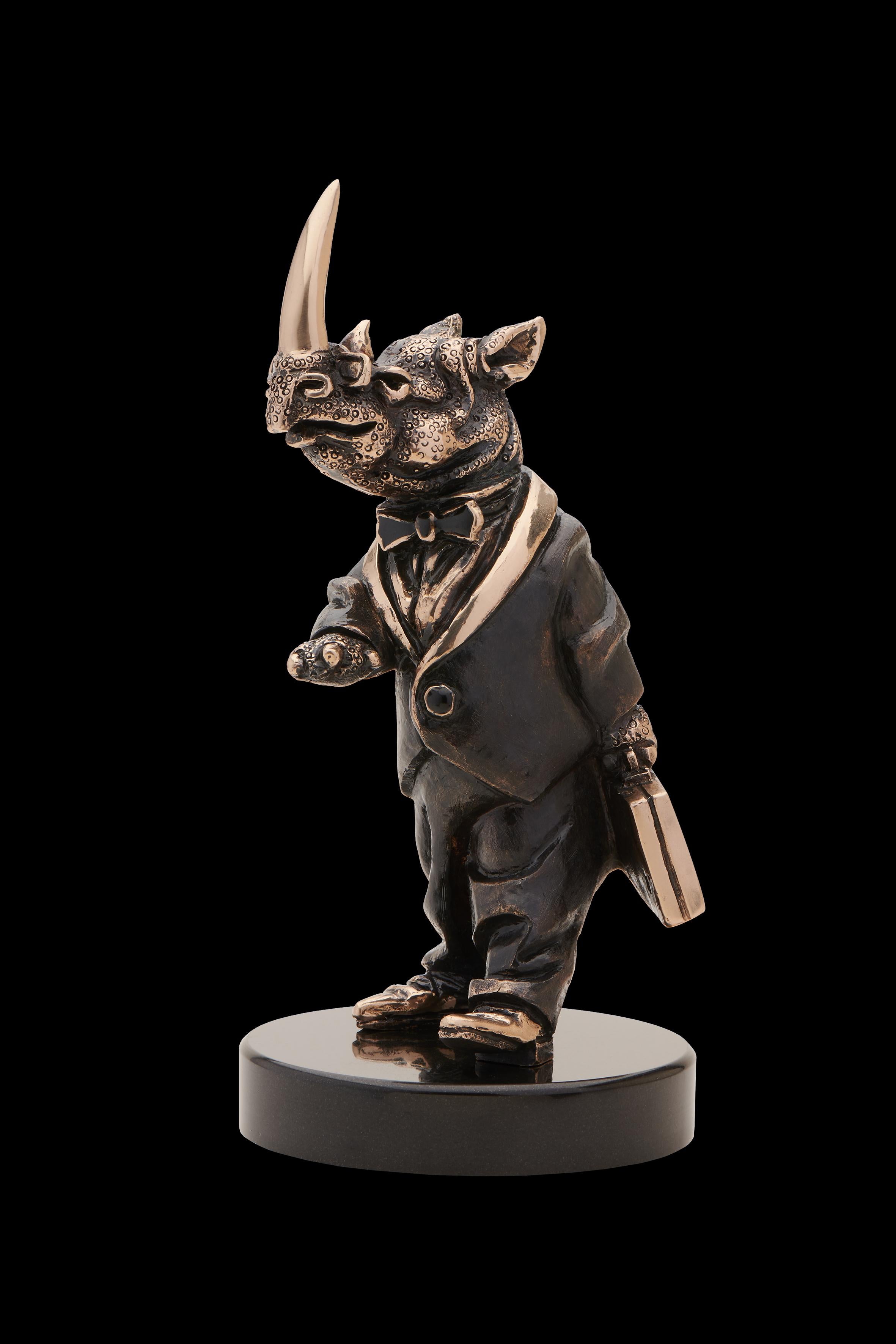 Brand Vizuri Figurative Sculpture - Sculpture "Investor"