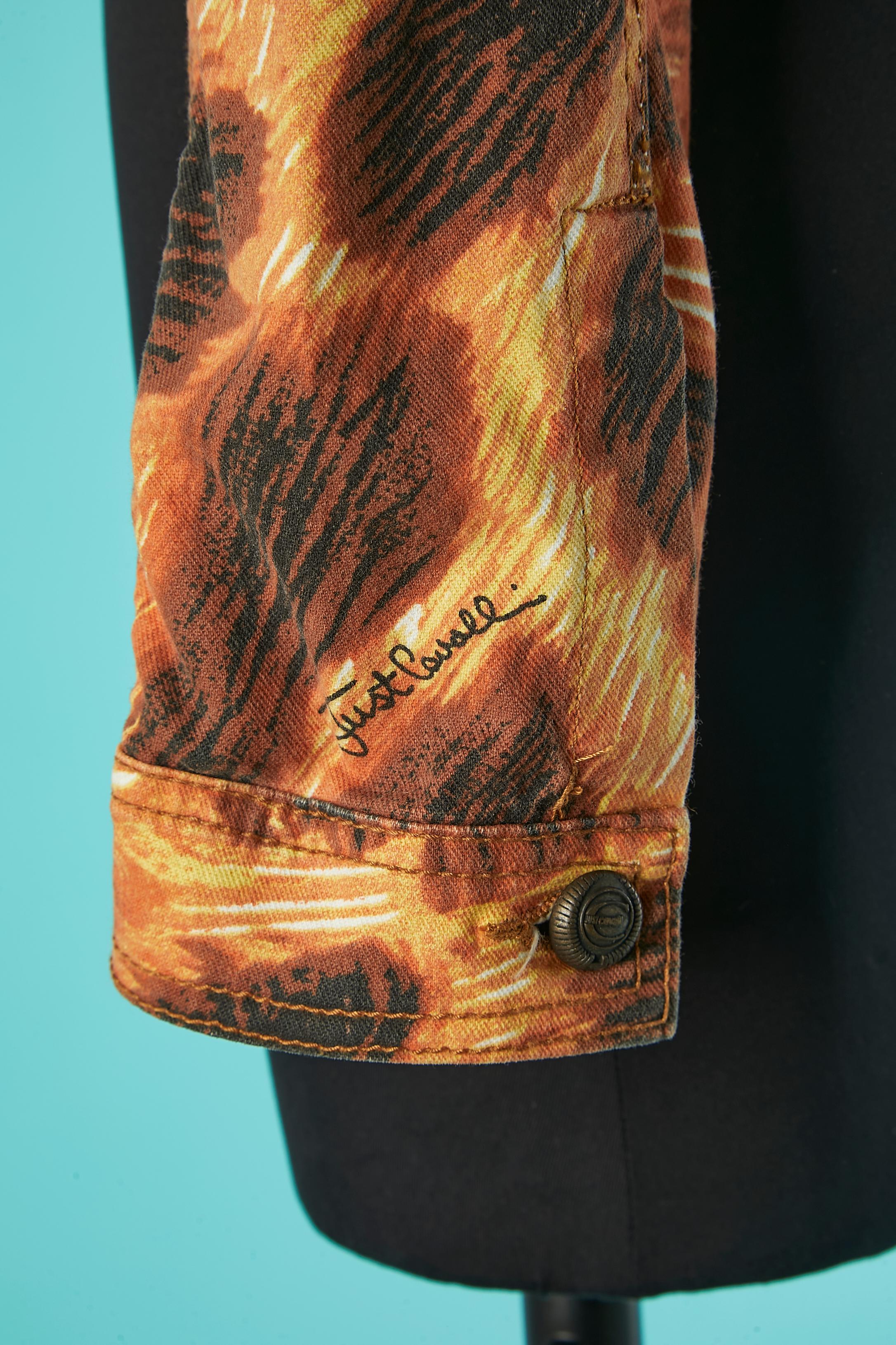 Women's or Men's Branded and printed cotton jacket Just Cavalli For Sale