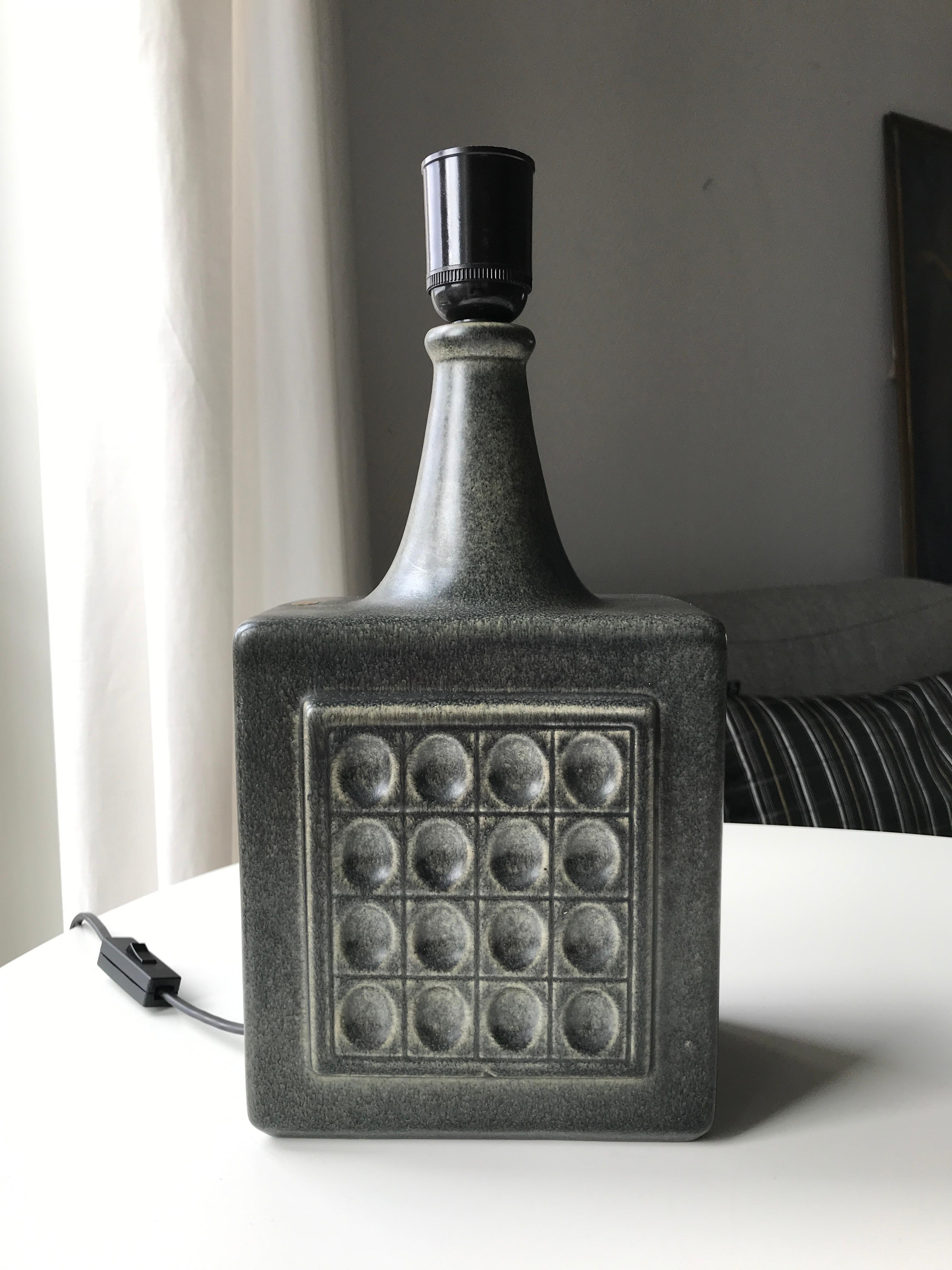 Scandinavian Modern Brandi Keramik Vejbystrand Table Lamp For Sale