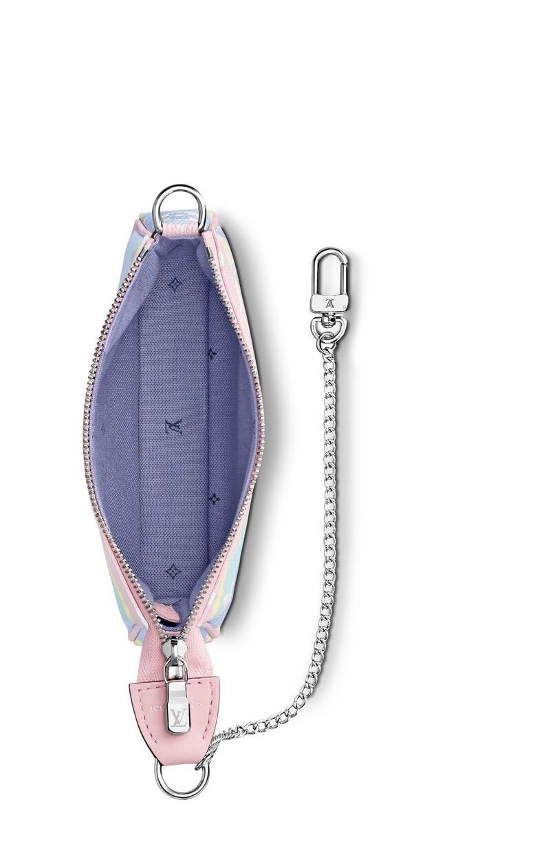 Gray Brandnew Limited Edition 2020 Louis Vuitton Pastels Escale Pochette Mini 