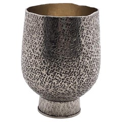 Brandom Unique Sterling Silver Handmade Large Kiddush Cup