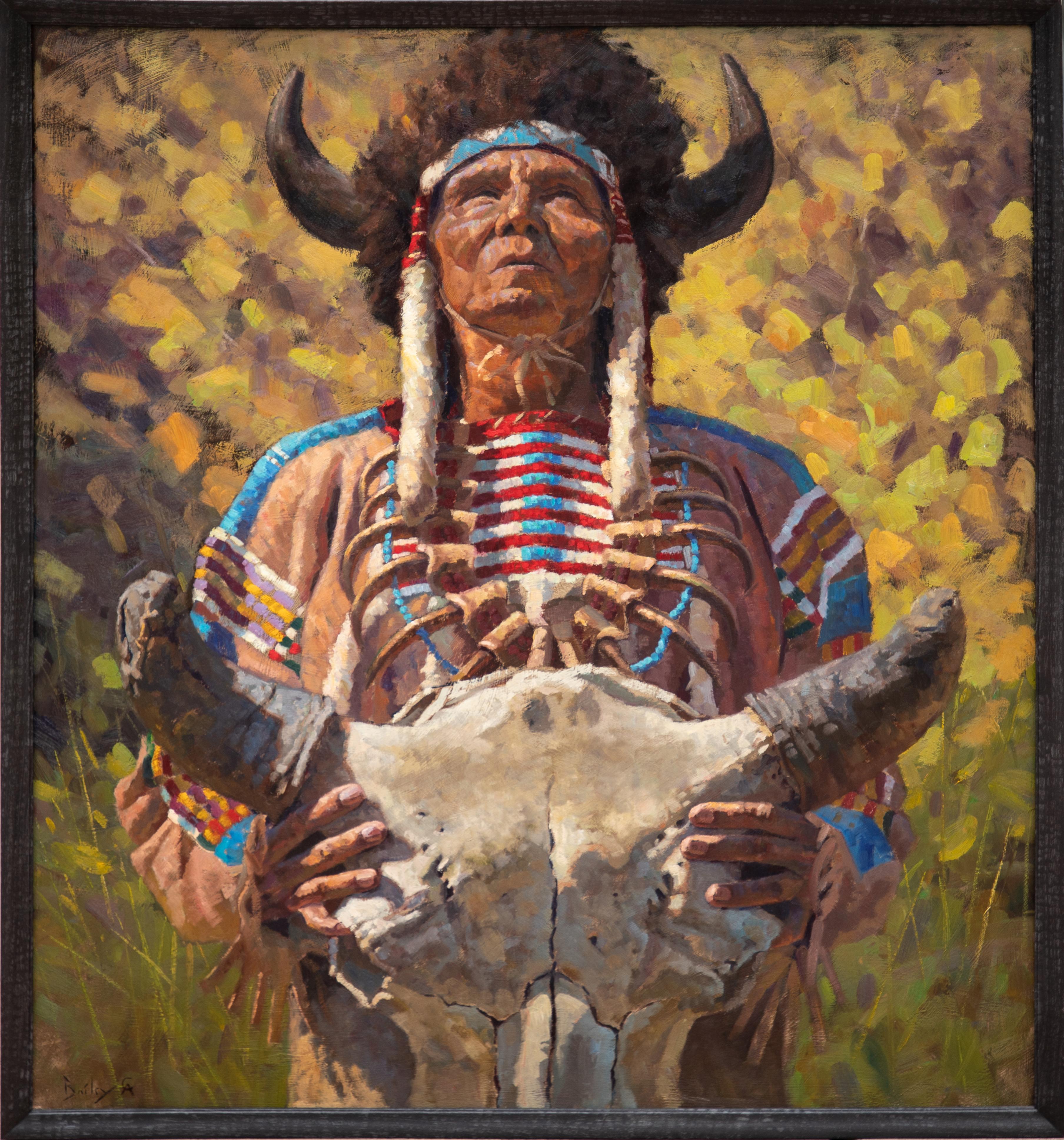 Hunting Prayer - Realist Painting by Brandon Bailey