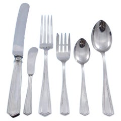 Brandon by International Sterling Silver Cubiertos Servicio 12 Set 76 pzas Cena