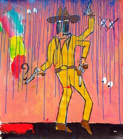Cowboy dans la pluie
