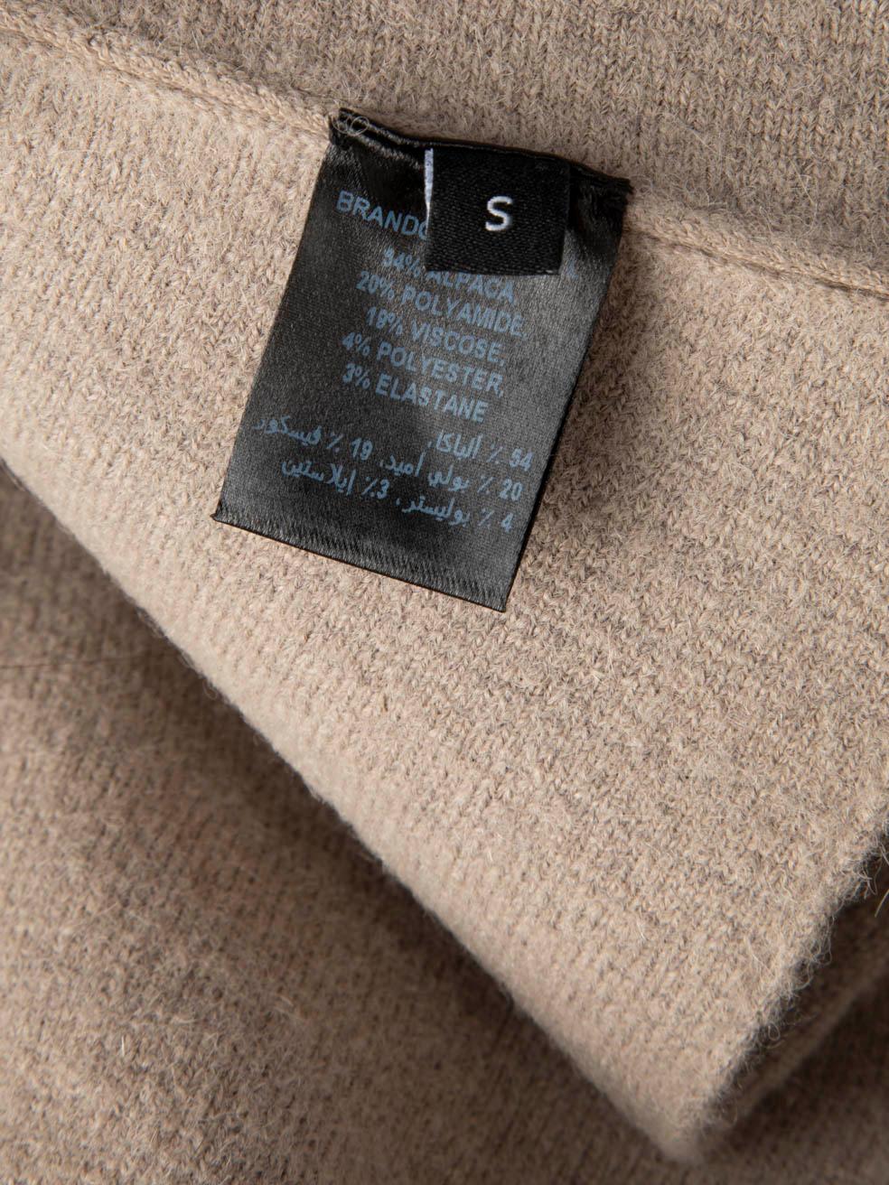 Brandon Maxwell Beige Wool Flare Mini Skirt Size S For Sale 3