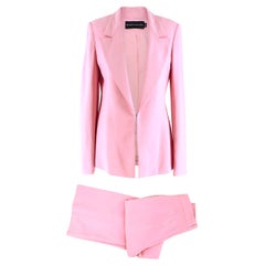 Brandon Maxwell Pink Crepe Suit  US SIZE 8/6