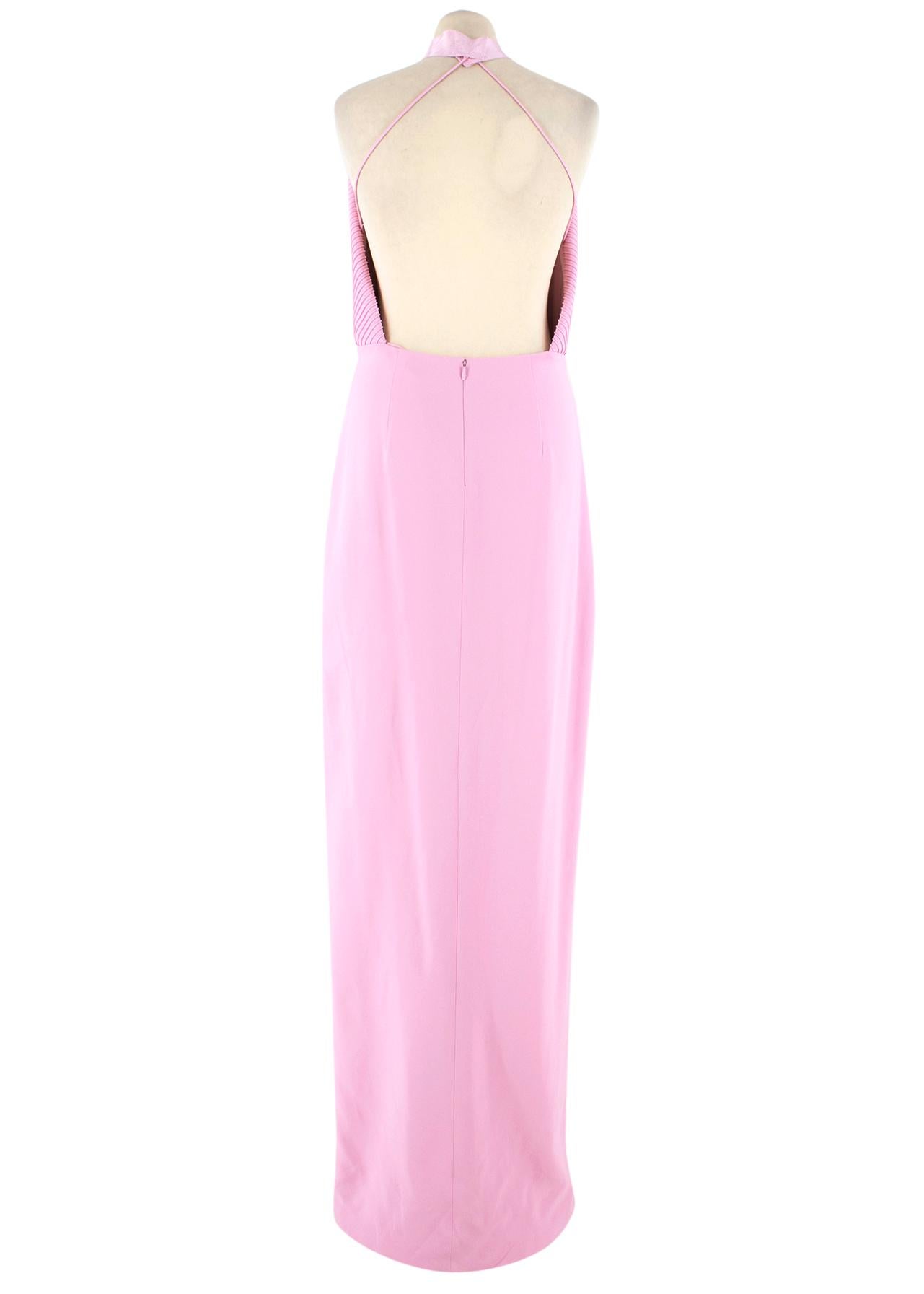 brandon maxwell pink gown