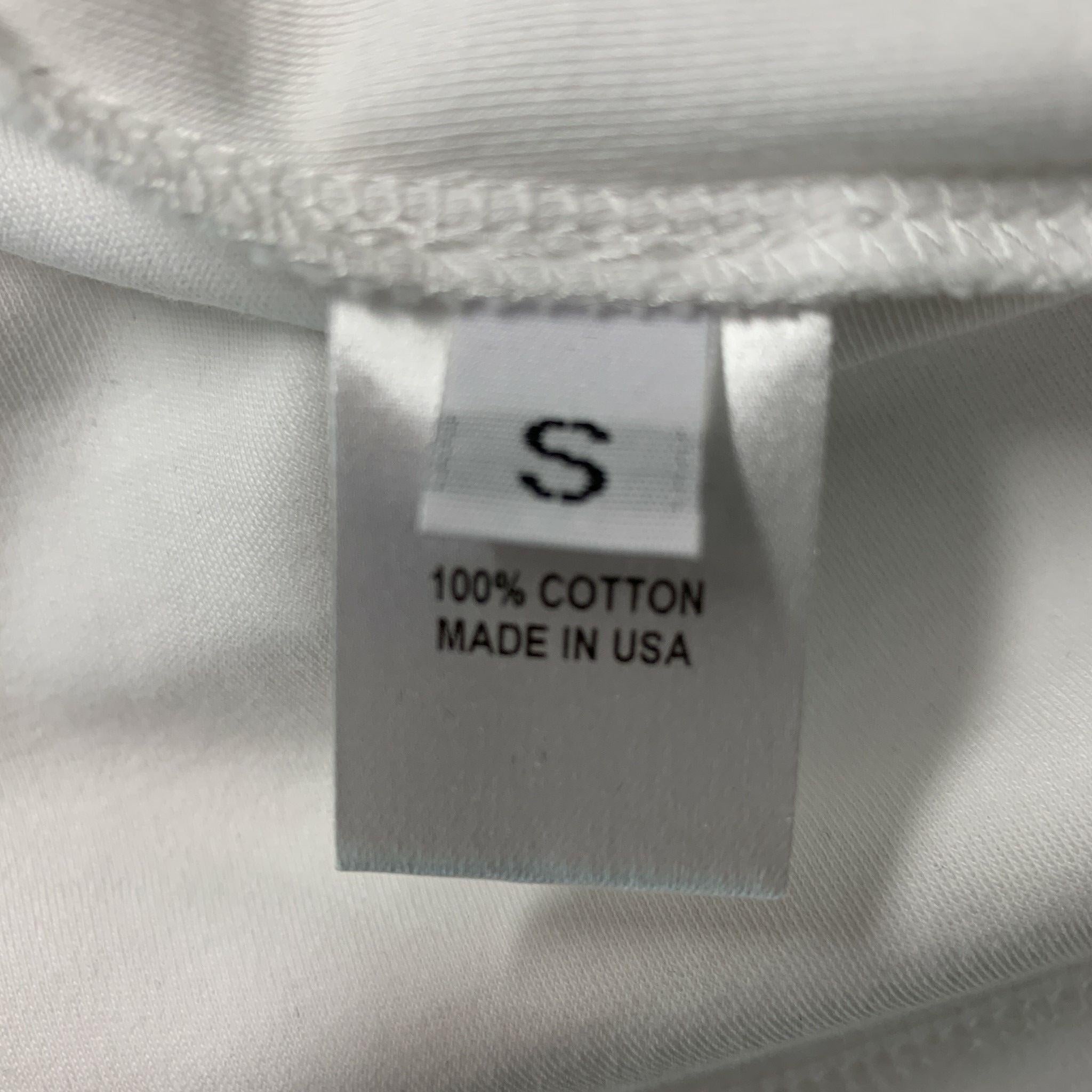 BRANDON MAXWELL T-Shirt aus weißer Baumwolle, Größe S im Angebot 2
