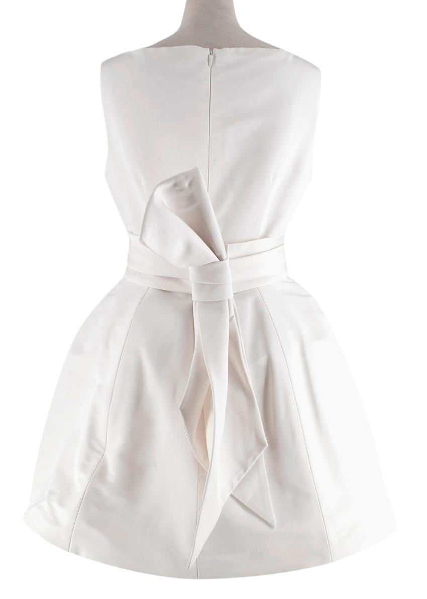 brandon maxwell silk-faille mini dress