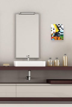 154 Quadrate V.2 - Modern Color Drenched Abstrakte Geometrische Acrylmalerei