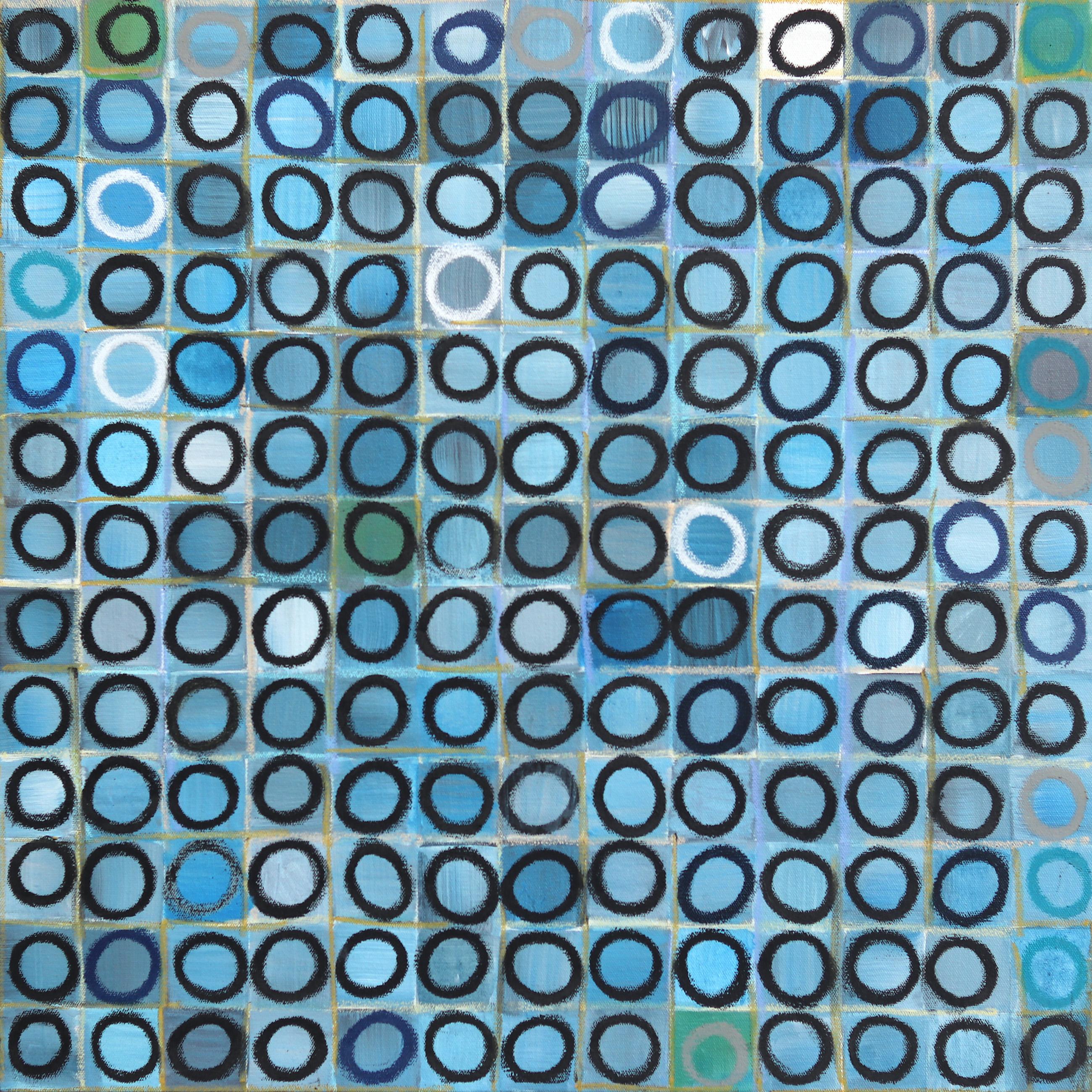 Brandon Neher Abstract Painting – 169 Kreise – Abstraktes geometrisches Originalgemälde