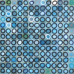 Used 169 Circles - Abstract Geometric Original Painting
