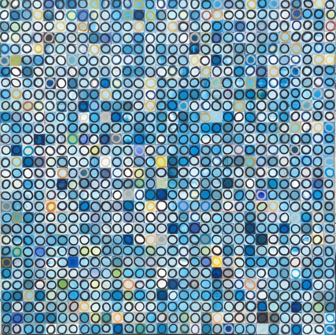 Brandon Neher Abstract Painting - 900 Circles