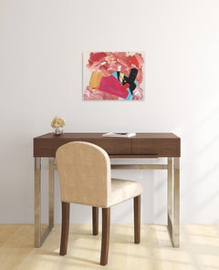 Artist Palette / Leather Jacket - Original Contemporary Abstract Painting