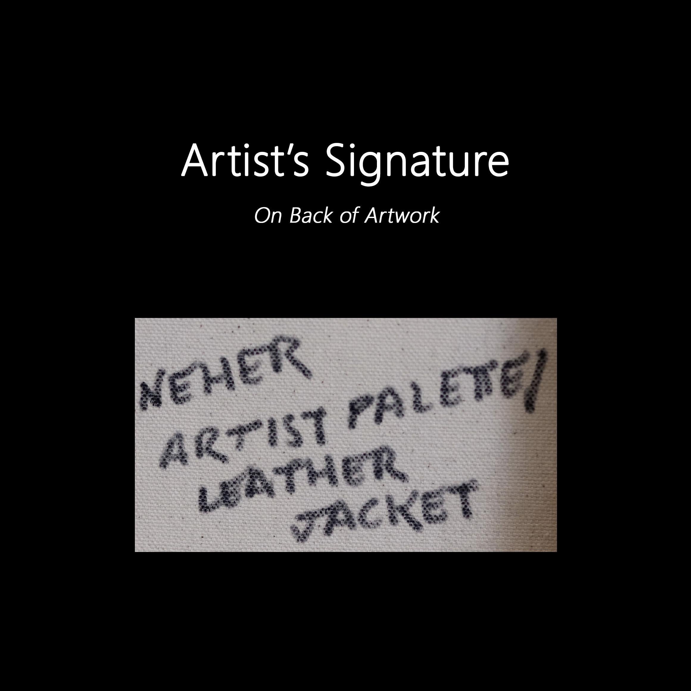 Artist Palette / Leather Jacket For Sale 1