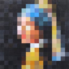 Girl with Pearl Earring Pixelated