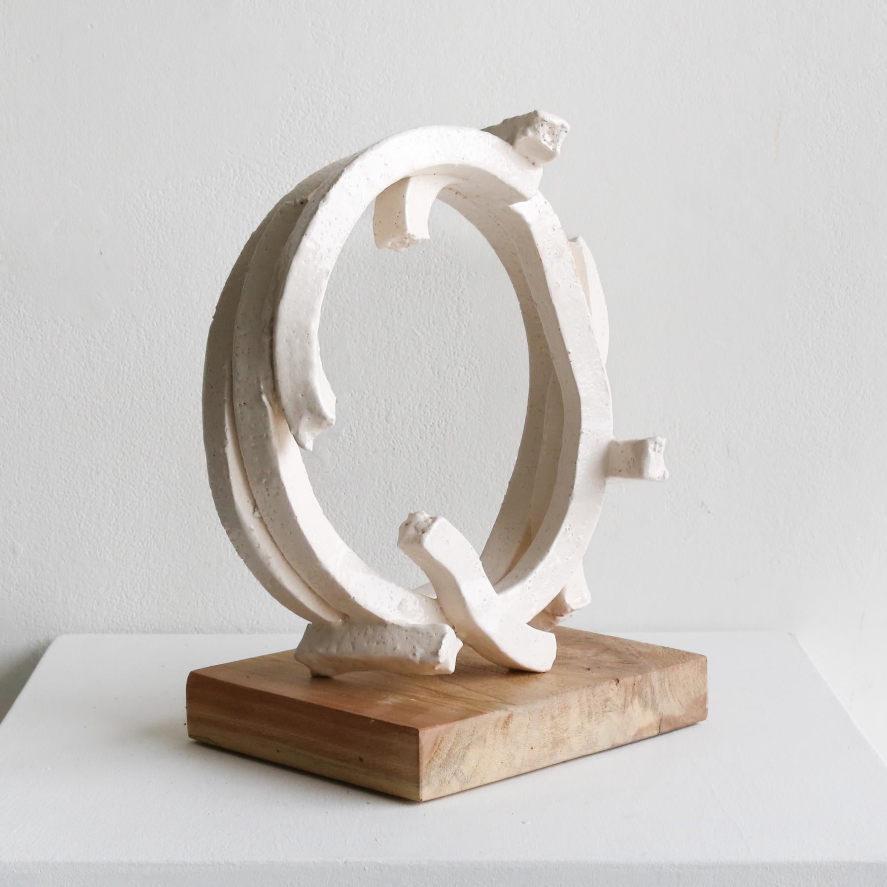 Whiting - Brown Abstract Sculpture by Brandon Reese