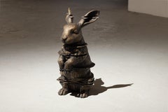 Glitch Rabbit Bronze Sculpture, Contemporary, Unframed, 2010-