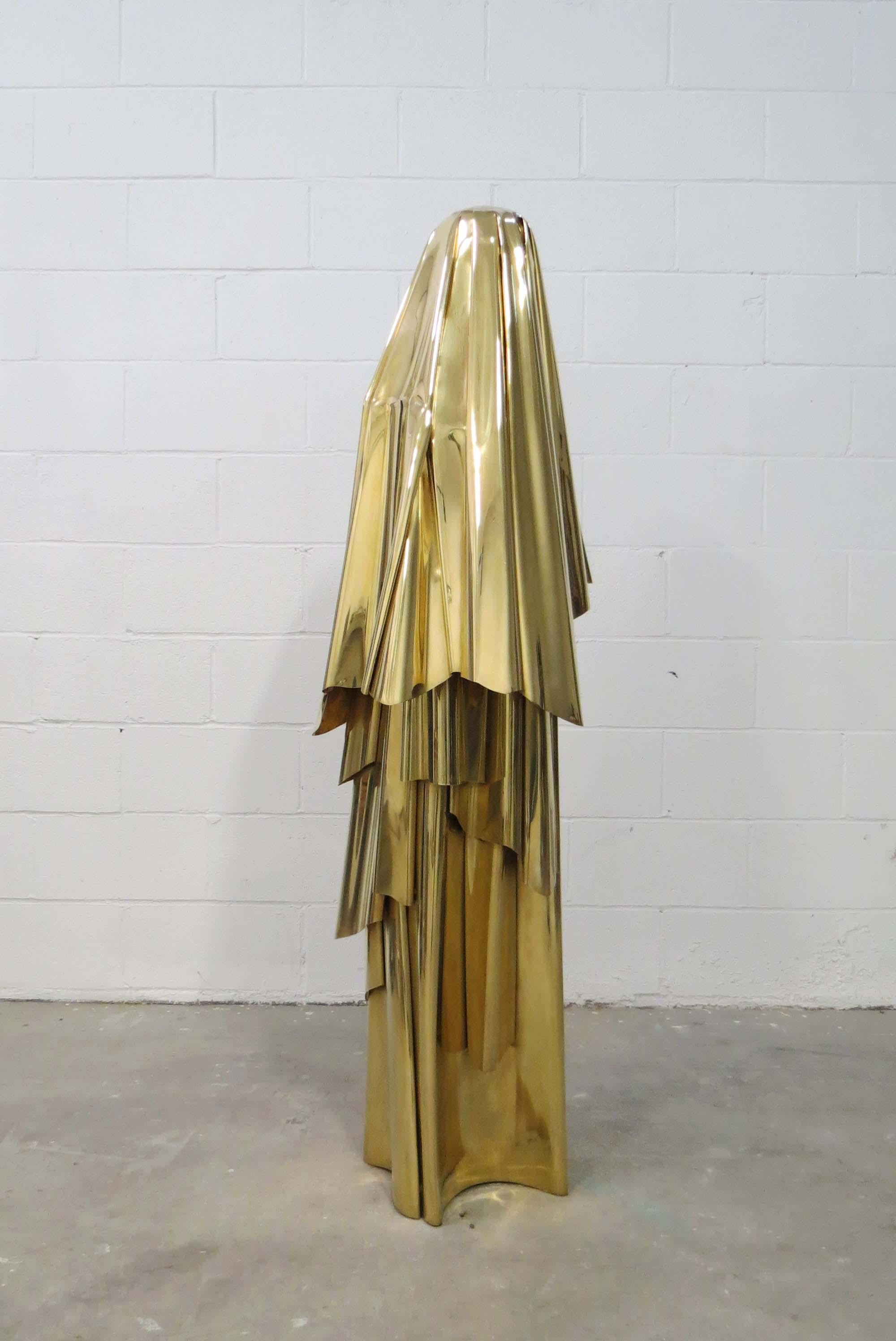 Golden Ghost (small) - Sculpture by Brandon Vickerd