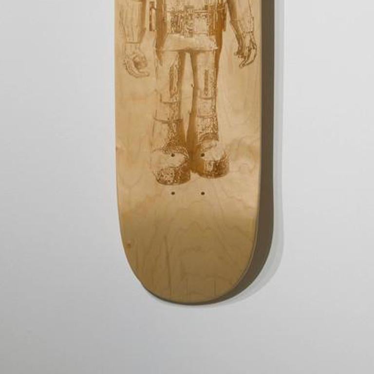 Iron Man from the series Skateboard Deck,  - Contemporary Sculpture by Brandon Vickerd