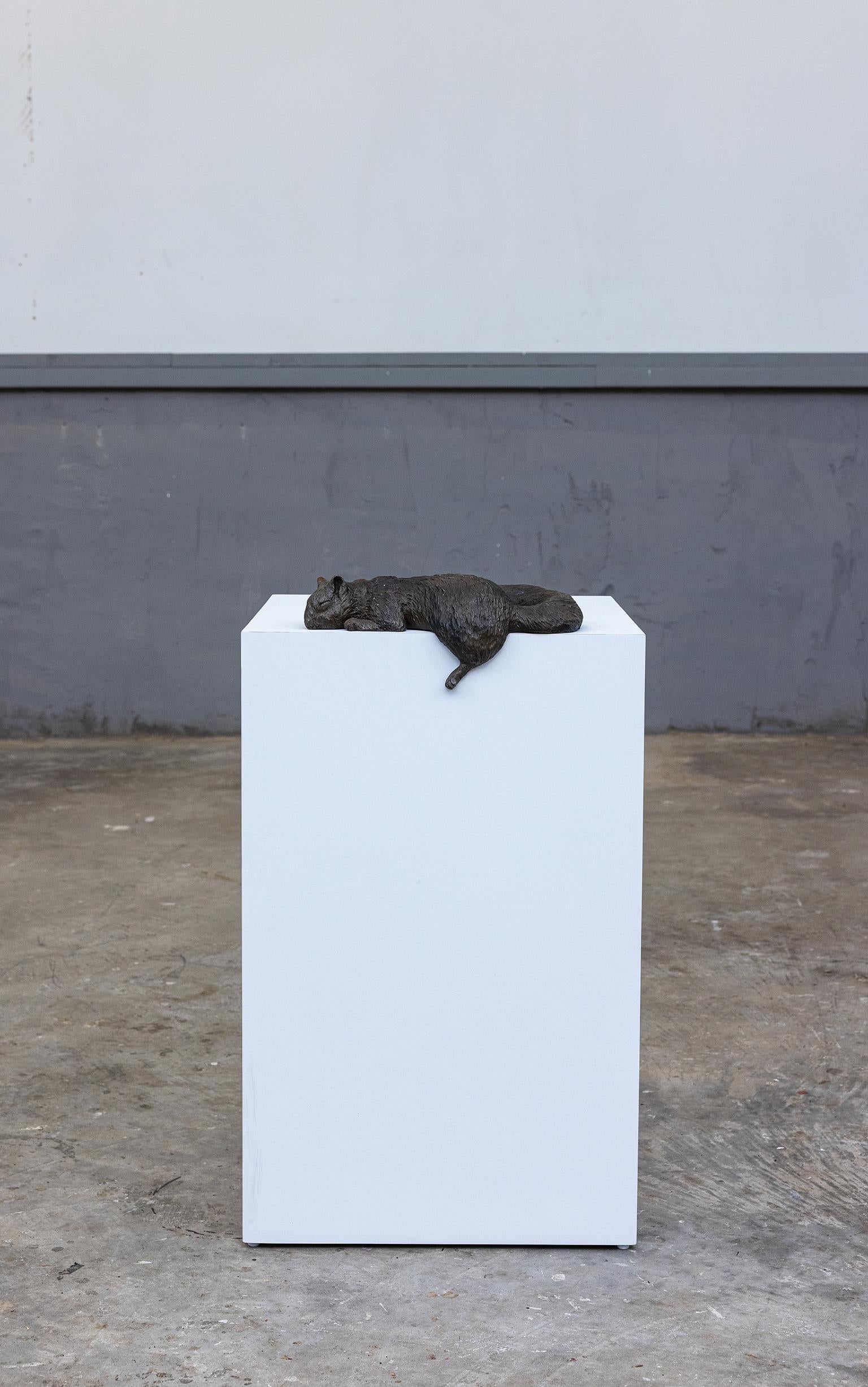 Iron Squirrel - Sculpture by Brandon Vickerd