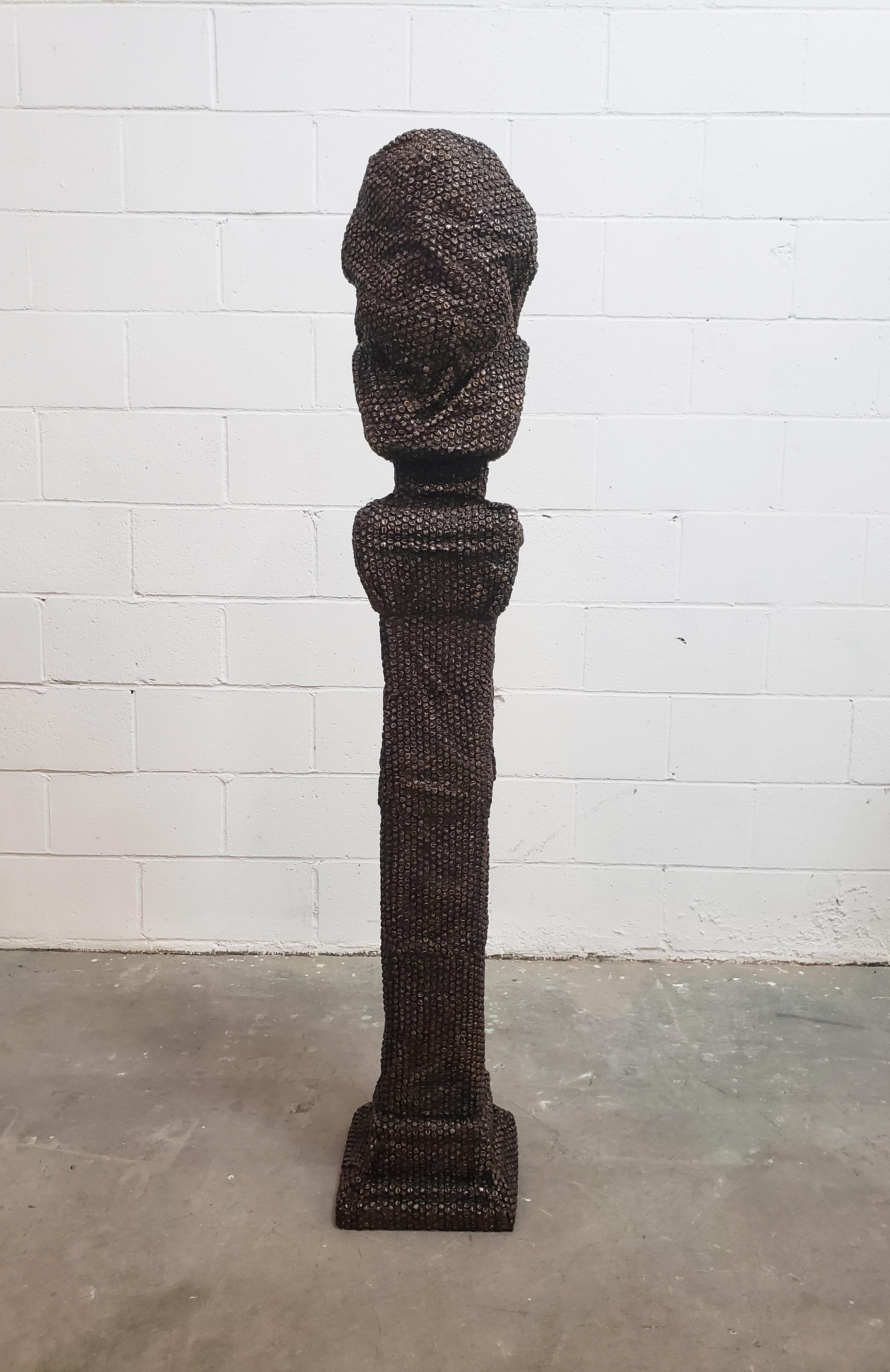 Marx (bolle di sapone) - Sculpture Contemporaneo di Brandon Vickerd