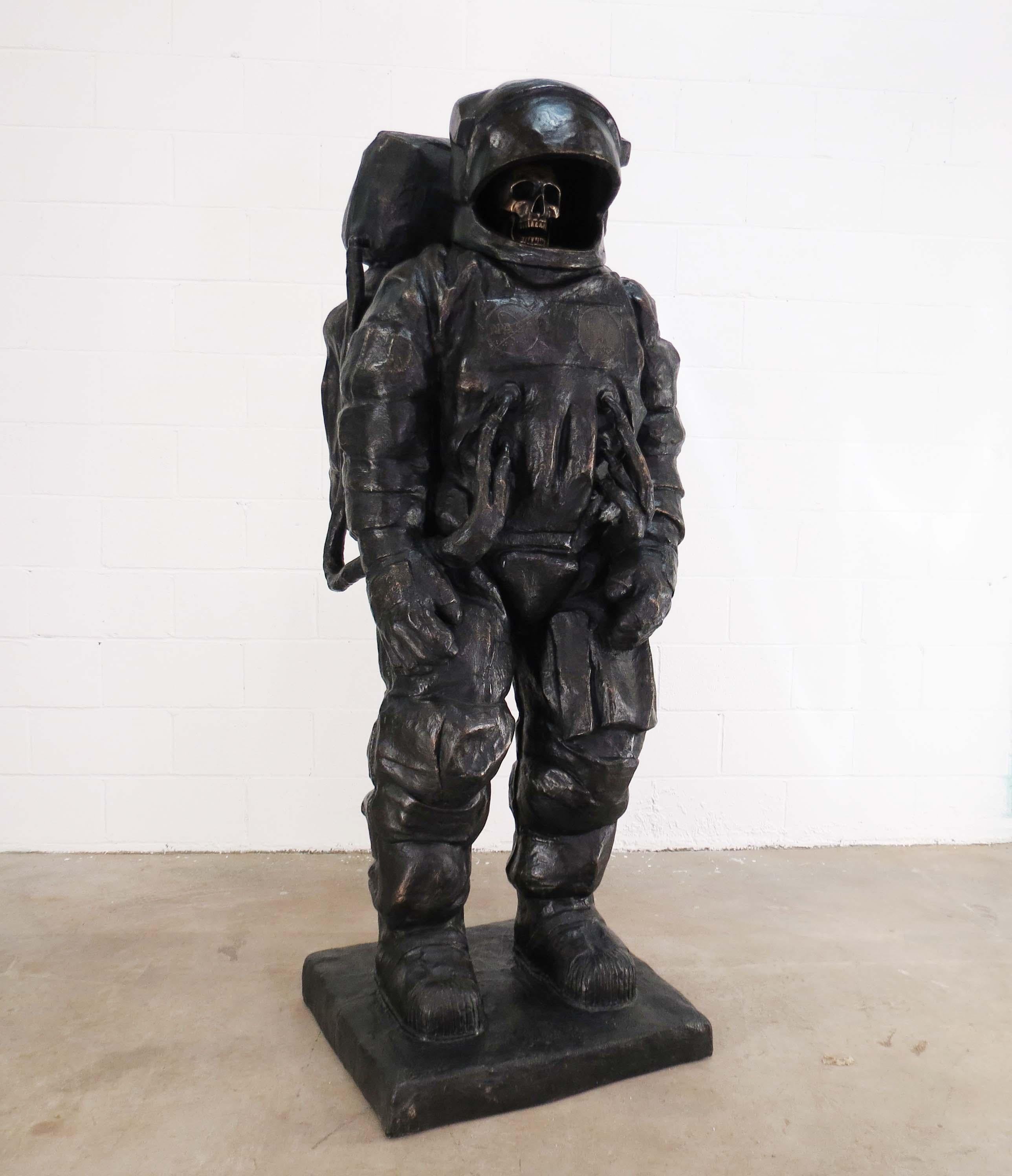 Brandon Vickerd Figurative Sculpture - Oblivion (Dead Astronaut #2)