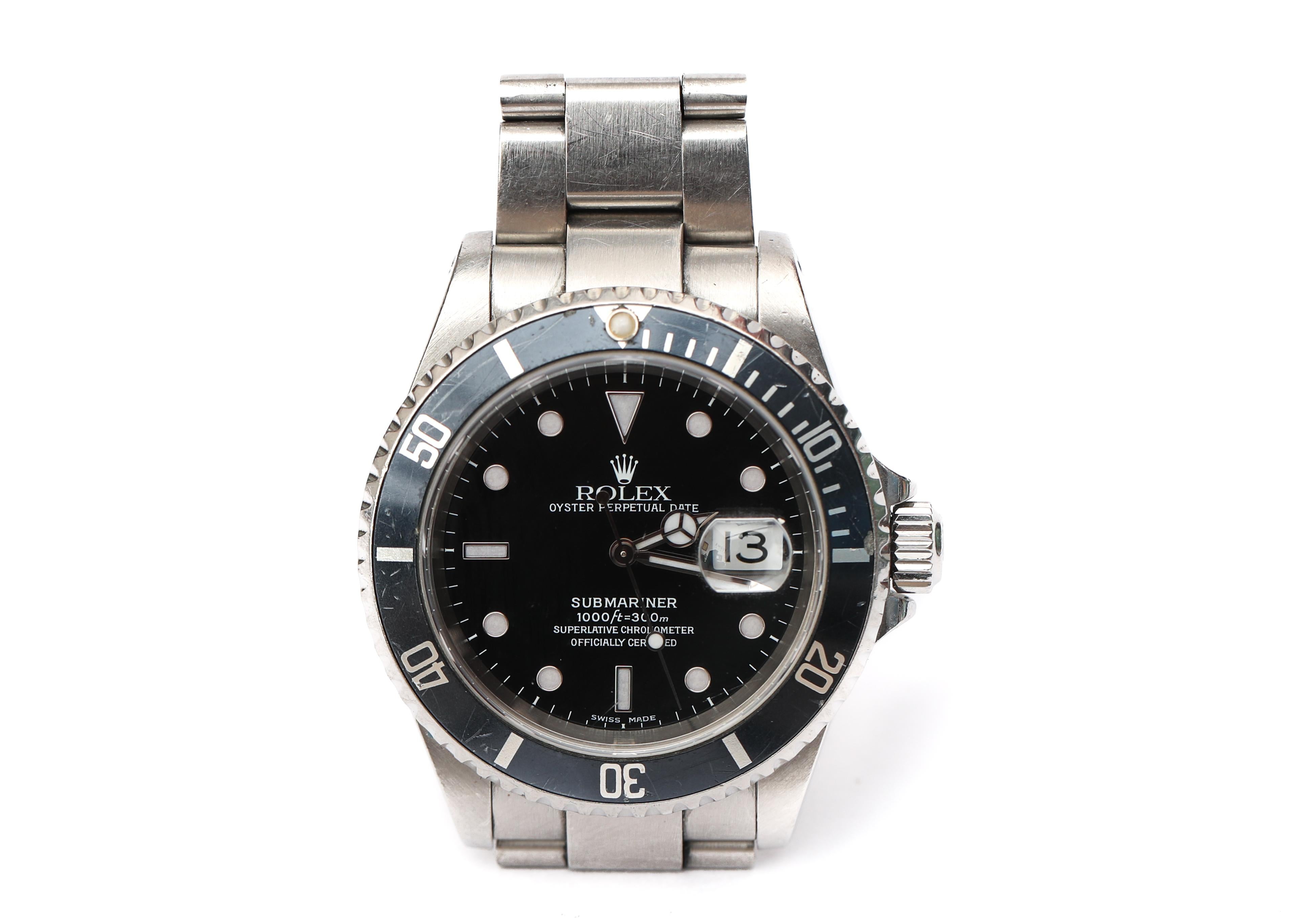 Rolex Submariner Date Oyster Perpetual Chronometer Diver's Wristwatch

Beauty, Brains, Balls and a How-To Manual all in one Package!

Own a piece of history with this Iconic Rolex infused with adventure and stories it will never tell... worn by