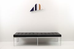 INTERGALACTIC BOTTLE SERVICE - Geometric Wall Hanging Sculpture w/ Blue Lines