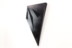 VADER - Geometric Wall Hanging Sculpture/Painting in Black 3.0 Acrylic on Panel