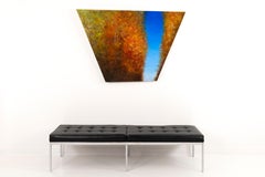AUTUMNAL II - Large Geometric Wall Hanging Painting/Sculpture in Acrylic & Panel