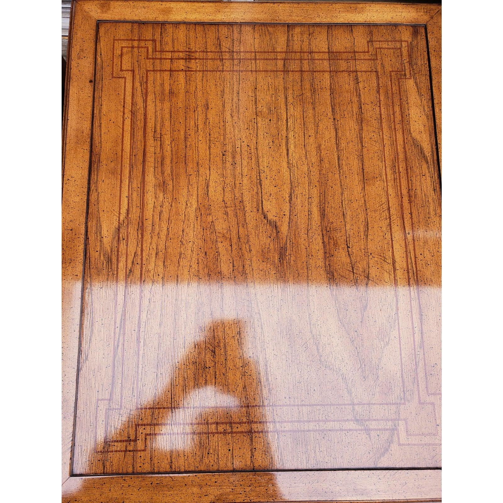 Woodwork Brandt Ambassador Hollywood Regency End Tables, a Pair
