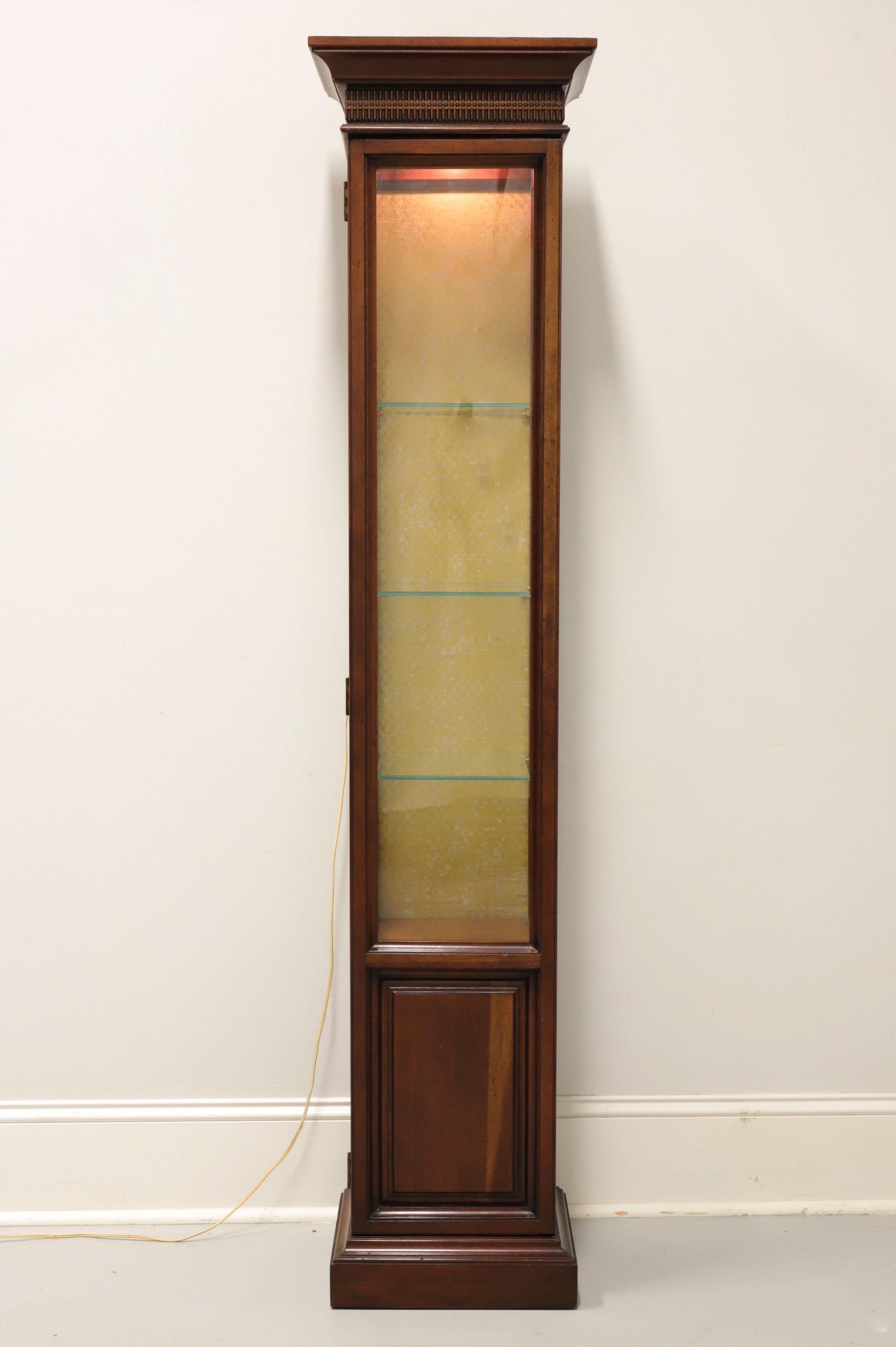 American BRANDT Cherry Chippendale Diminutive Curio Cabinet