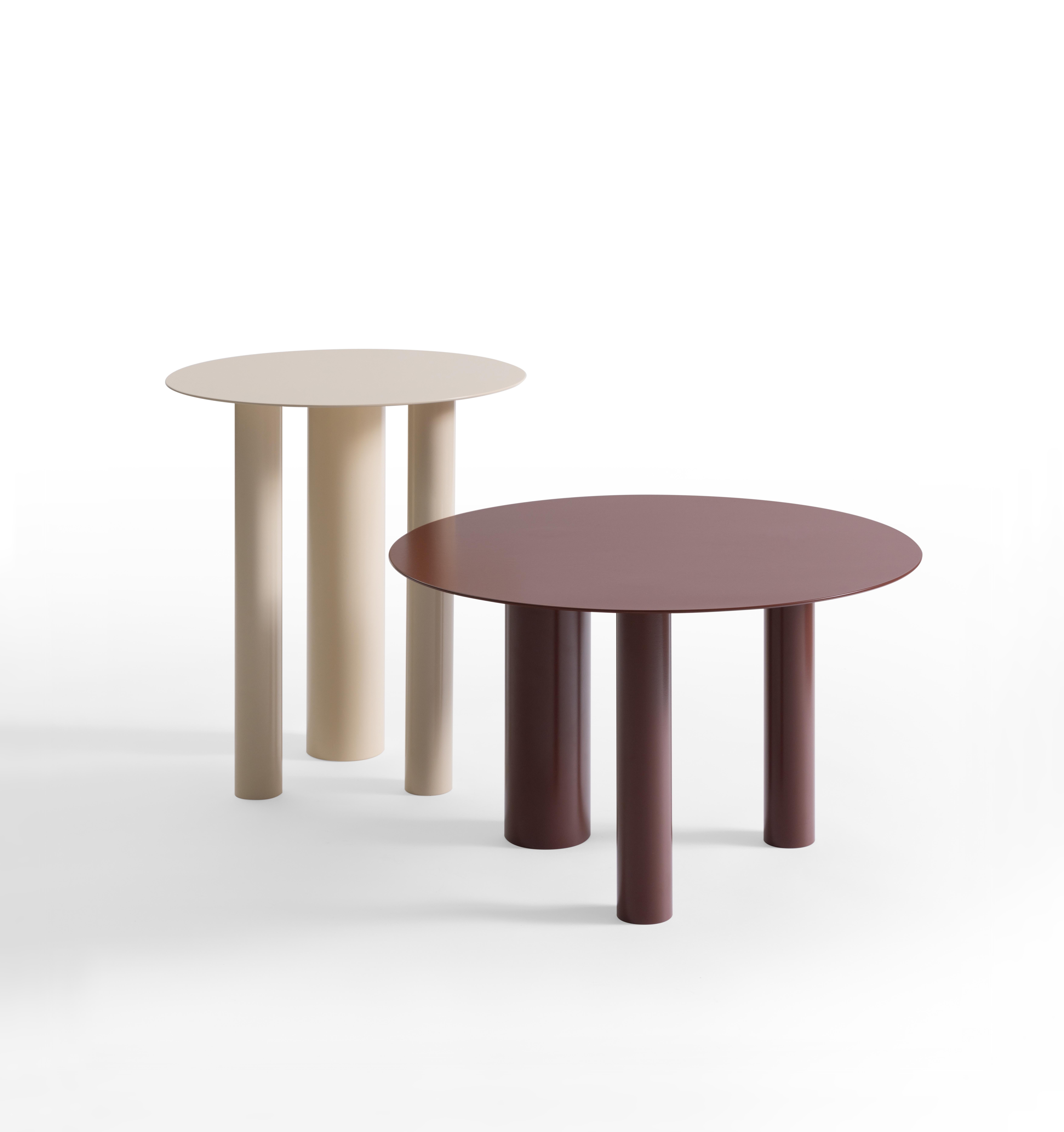 Acier inoxydable Table basse haute Brandt CS2 de NOOM en vente