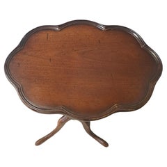 Brandt Furniture George III Style Mahogany Pie Crust Candle or Kettle Standd