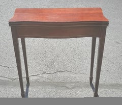 Brandt Furniture Mahogany Fold-Top Card Table Console Table