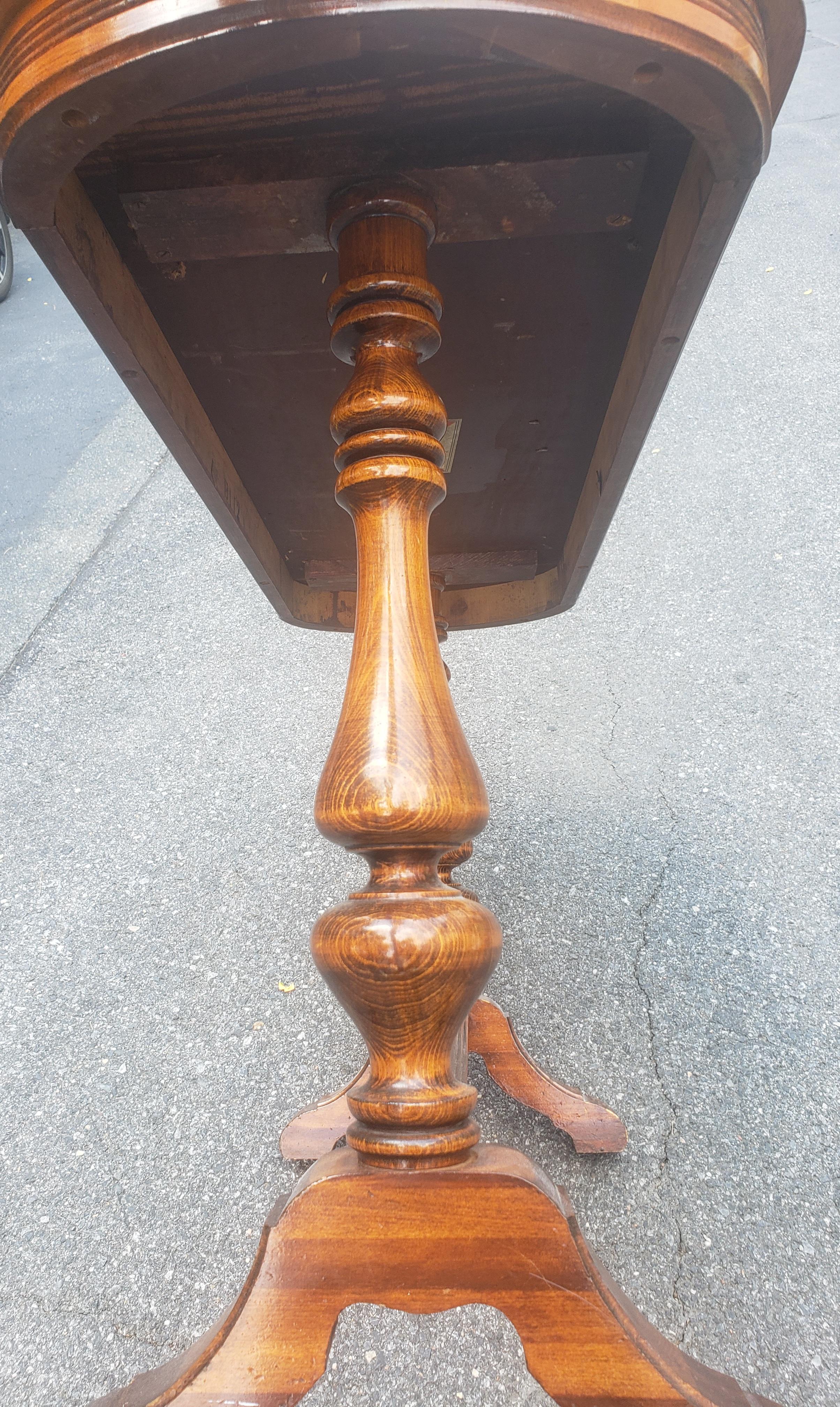 Brandt Furniture Rococo Style Mahogany Trestle Console Table, circa 1940s For Sale 3