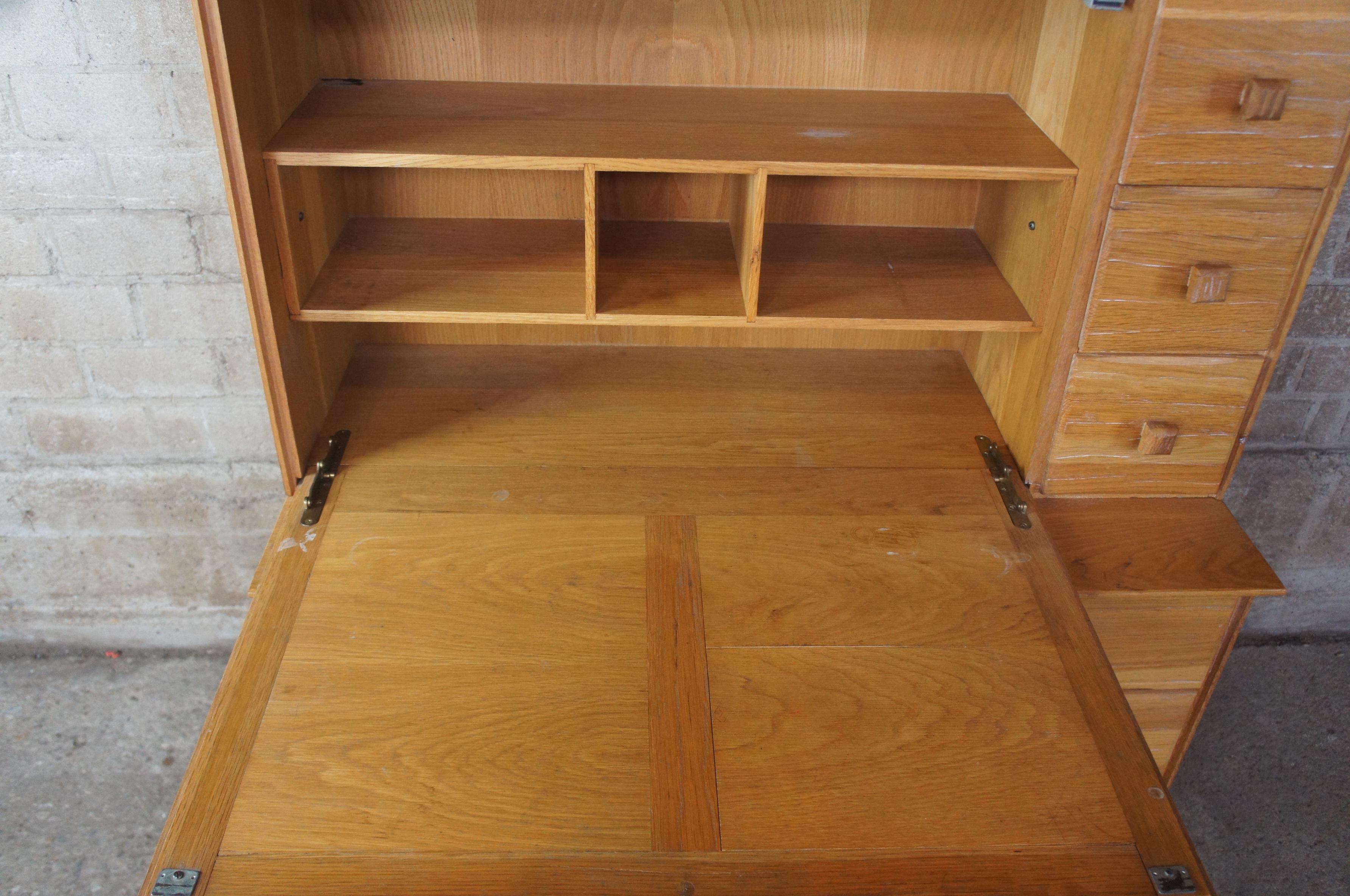 dresser with bookshelf hutch