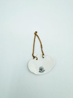 Brandy Antique Hand Painted Bone China Liquor Bottle Tag by Hammersley